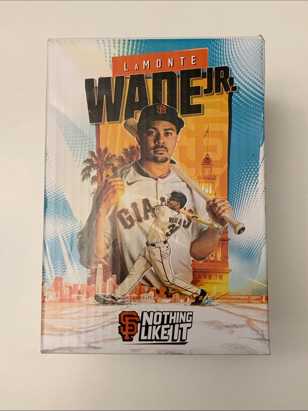 LaMONTE WADE JR. Bobblehead 100th Splash Hit Giants Baseball team (FLEXIBLE)